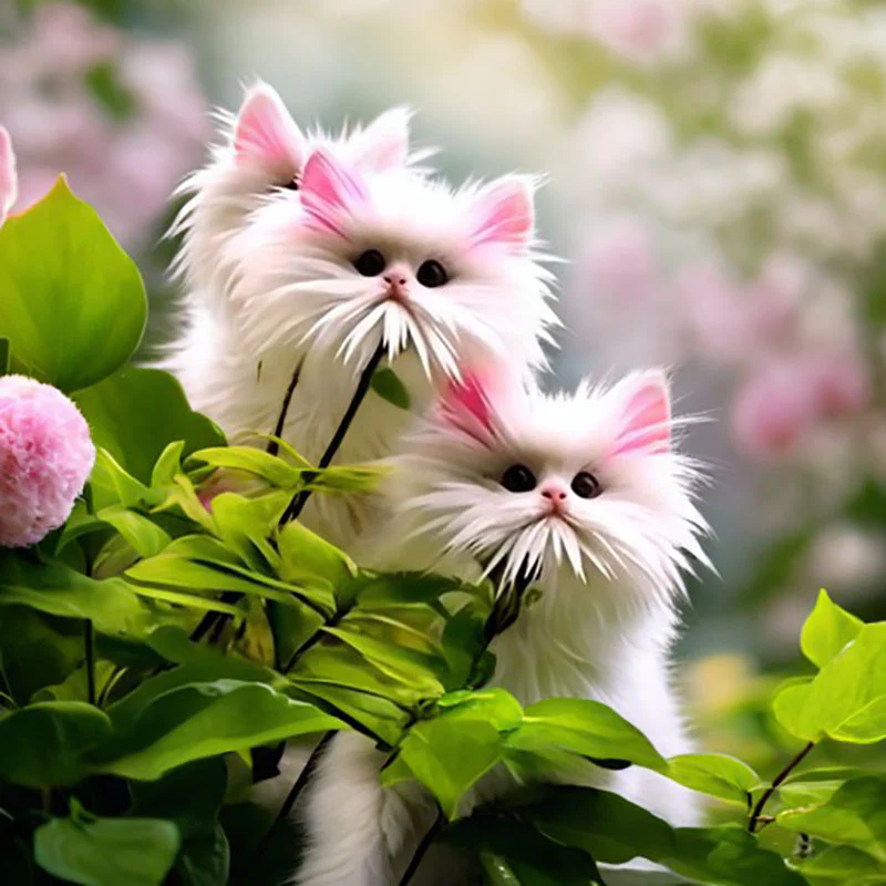 🔥Amazing Plants! 🌈🐱Cat's eye dazzle×Pink long ears cat - Image 5