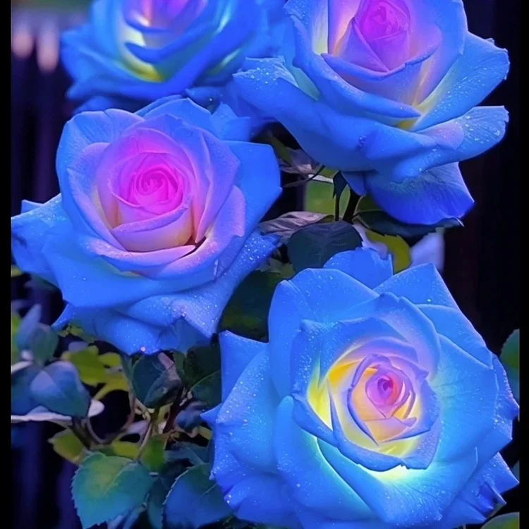 Rare Bag Blue Pink Rose Seeds Scented Plants Flowers - Image 3