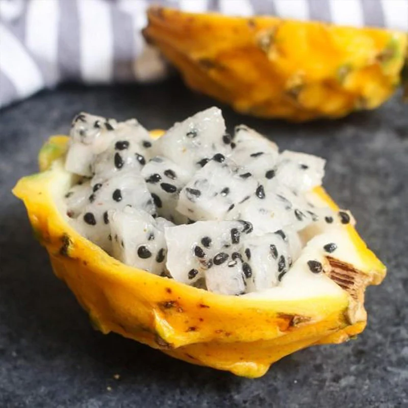 Yellow Dragon Fruit Seed Rare Color Pitaya Fruit Sweet Juicy Fruits Rich in Vitamin - Image 4